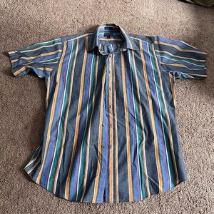 Striped multicolor Button down shirt